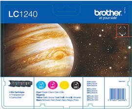 Brother Brother LC1240 Multipack | Ink Cartridge | Black, Cyan, Magenta, Yellow LC1240VALBPDR