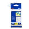 Brother Brother | TZe-135 Laminated Tape | White on Clear | TZe | 8 m | 1.2 cm TZE135