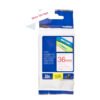 Brother Brother | TZe-262 Laminated Tape | Red on White | TZe | 8 m | 3.6 cm TZE262