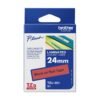 Brother Brother | TZe-451 Laminated Tape | Black On Red | TZe | 8 m | 2.4 cm TZE451