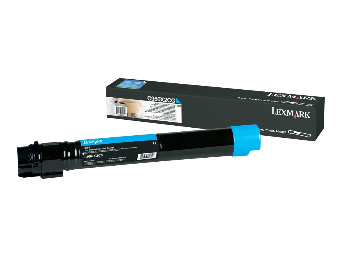 Lexmark Lexmark C950X2CG | C950 Cyan Extra High Yield Toner Cartridge | Cartridge | Cyan C950X2CG