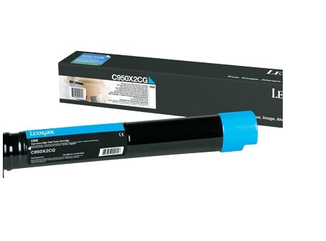 Lexmark Lexmark C950X2CG | C950 Cyan Extra High Yield Toner Cartridge | Cartridge | Cyan C950X2CG