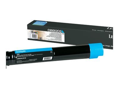 Lexmark Lexmark C950X2CG | C950 Cyan Extra High Yield Toner Cartridge | Cartridge | Cyan C950X2CG