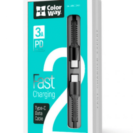 ColorWay ColorWay | Type-C Data Cable | PD Fast Charging | 3 A CW-CBPDCC031-GR