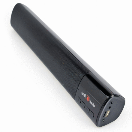 Gembird Gembird | Bluetooth soundbar | SPK-BT-BAR400-01 | 2 x 5 W | Bluetooth | Black | Portable | Wireless connection SPK-BT-BAR400-01