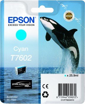 Epson Epson T7602 | Ink Cartridge | Cyan C13T76024010