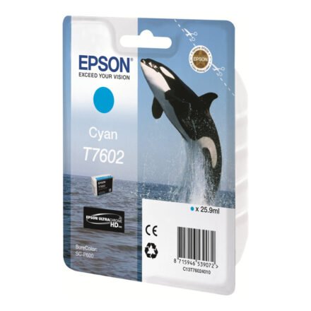 Epson Epson T7602 | Ink Cartridge | Cyan C13T76024010