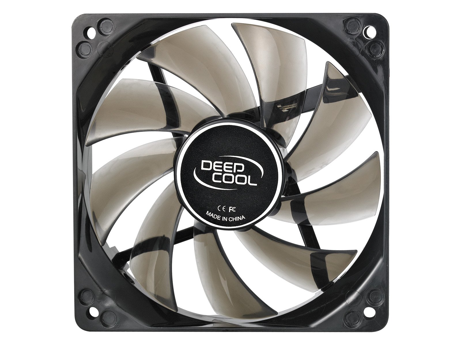 Deepcool 120 mm case ventilation fan, "Wind Blade 120", transparent, hydro bearing,4 LED's | Deepcool DP-FLED-WB120