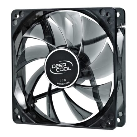 Deepcool 120 mm case ventilation fan, "Wind Blade 120", transparent, hydro bearing,4 LED's | Deepcool DP-FLED-WB120