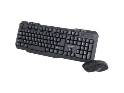 Gembird Gembird | Desktop Set | KBS-WM-02 | Keyboard and Mouse Set | Wireless | Mouse included | US | Black | USB | US | 450 g | Numeric keypad | Wireless connection KBS-WM-02