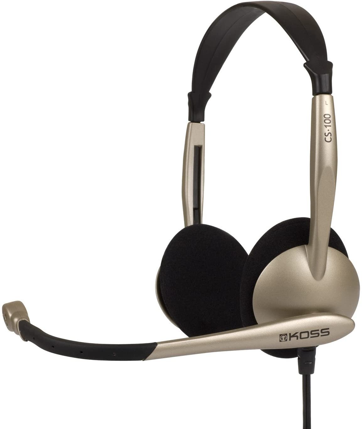 Koss Koss | Headphones | CS100 | Wired | On-Ear | Microphone | Black/Gold 194811