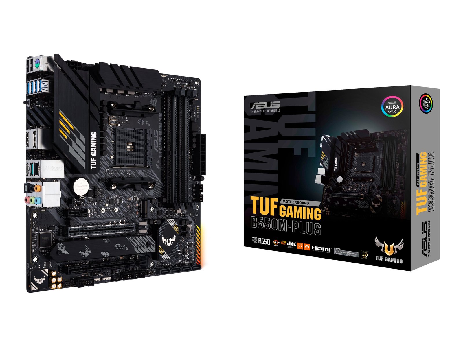 Asus Asus | TUF Gaming B550M-Plus | Processor family AMD | Processor socket AM4 | DDR4 | Memory slots 4 | Chipset AMD B | Micro ATX 90MB14A0-M0EAY0