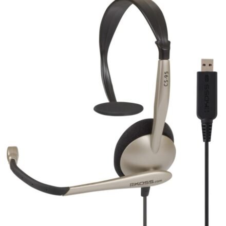 Koss Koss | Headphones | CS95 USB | Wired | On-Ear | Microphone | Black/Gold 195512