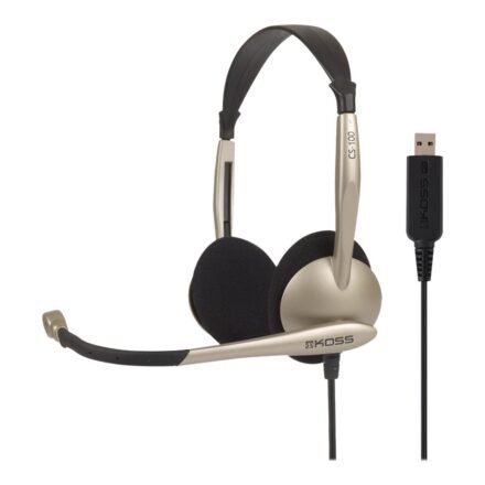 Koss Koss | Headphones | CS100USB | Wired | On-Ear | Microphone | Noise canceling | Gold 194556