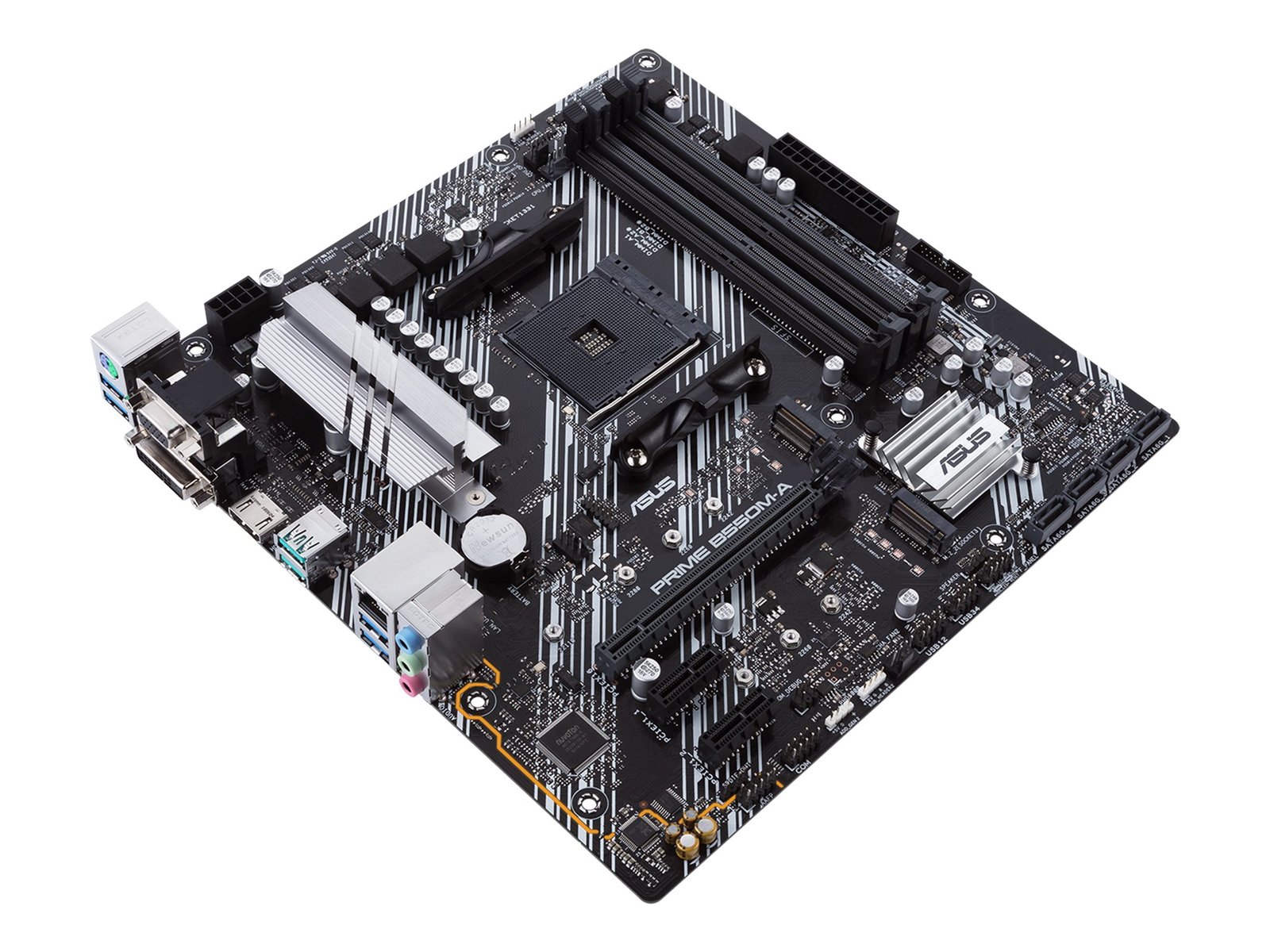 Asus Asus | PRIME B550M-A | Processor family AMD | Processor socket AM4 | DDR4 | Memory slots 4 | Supported hard disk drive interfaces M.2, SATA | Number of SATA connectors 4 | Chipset AMD B | Micro ATX 90MB14I0-M0EAY0