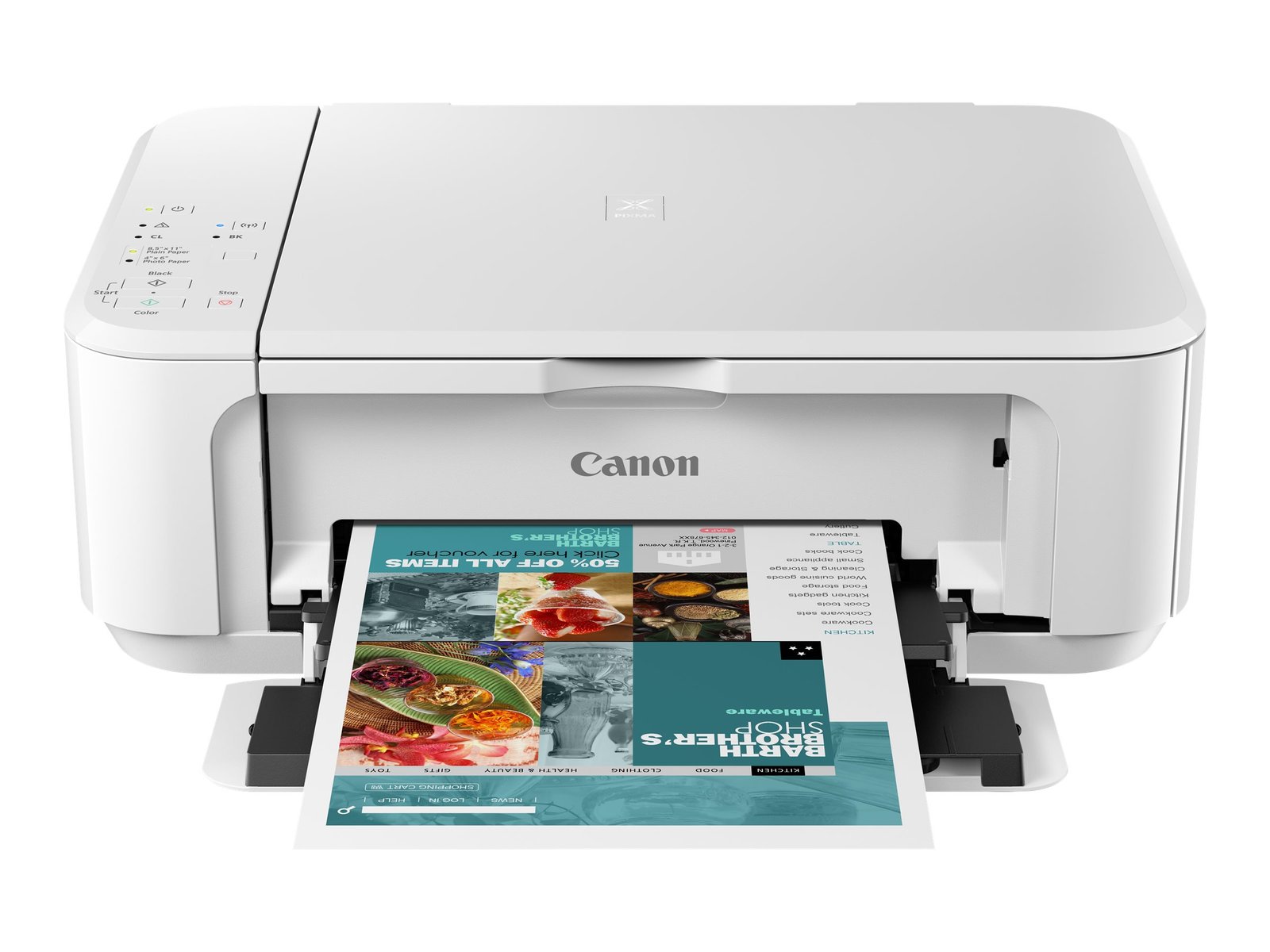 Canon Canon Multifunctional printer | PIXMA MG3650S | Inkjet | Colour | A4 | Wi-Fi | White 0515C109
