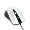 Gembird Gembird | Mouse | MUS-4B-01-BS | Standard | USB | Black/ silver MUS-4B-01-BS