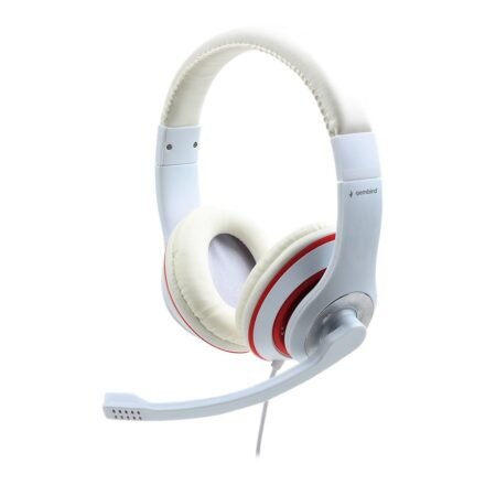 Gembird Gembird | Stereo Headset | MHS 03 WTRD | 3.5 mm | White with Red Ring | Headset MHS-03-WTRD