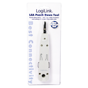 Logilink Logilink | LSA Punch Down Tool | LSA Punch Down ToolSuitable for on-wall and in-wall wallplatesCutting of the extending cable end in one stepAccording to the standard EIA/TIA 568 BFor Network, DSL and ISDNEasy to useWith self-tapping contacts WZ0001A