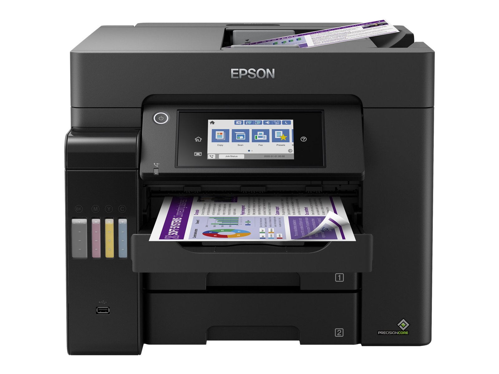 Epson Epson Multifunctional Printer | EcoTank L6570 | Inkjet | Colour | Inkjet Multifunctional Printer | A4 | Wi-Fi | Black C11CJ29402