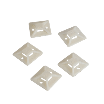 Logilink Cable Tie Mounts 28x28 mm | KAB0044 | Adhesive base for cable ties. For the structured laying of cables or hoses. KAB0044