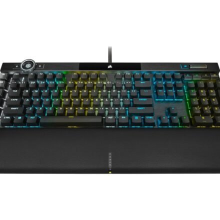 Corsair Corsair | Mechanical Gaming Keyboard | K100 RGB Optical | Wired | Mechanical Gaming Keyboard | US | Black/Red CH-912A01A-NA