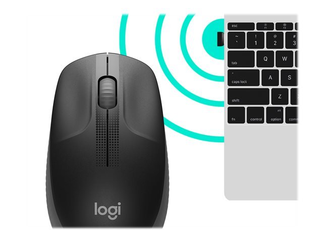 Logitech Logitech | Full size Mouse | M190 | Wireless | USB | Charcoal 910-005905
