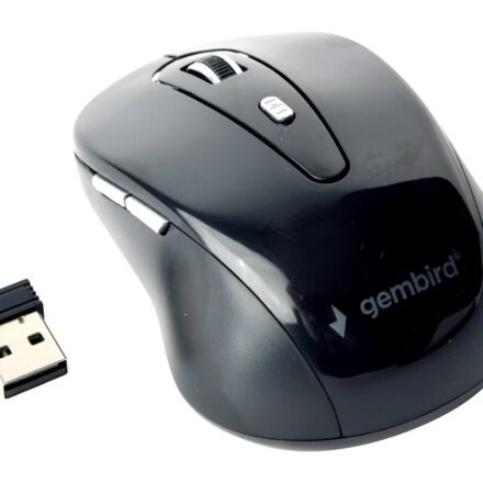 Gembird Gembird | 6-button wireless optical mouse | MUSW-6B-01 | Optical mouse | USB | Black MUSW-6B-01