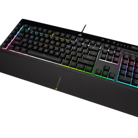 Corsair Corsair | Rubber Dome | Gaming Keyboard | K55 RGB PRO XT | Gaming keyboard | Wired | RGB LED light | US | Black CH-9226715-NA
