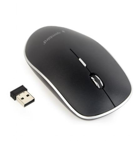 Gembird Gembird | Silent Wireless Optical Mouse | MUSW-4BS-01 | Optical mouse | USB | Black MUSW-4BS-01