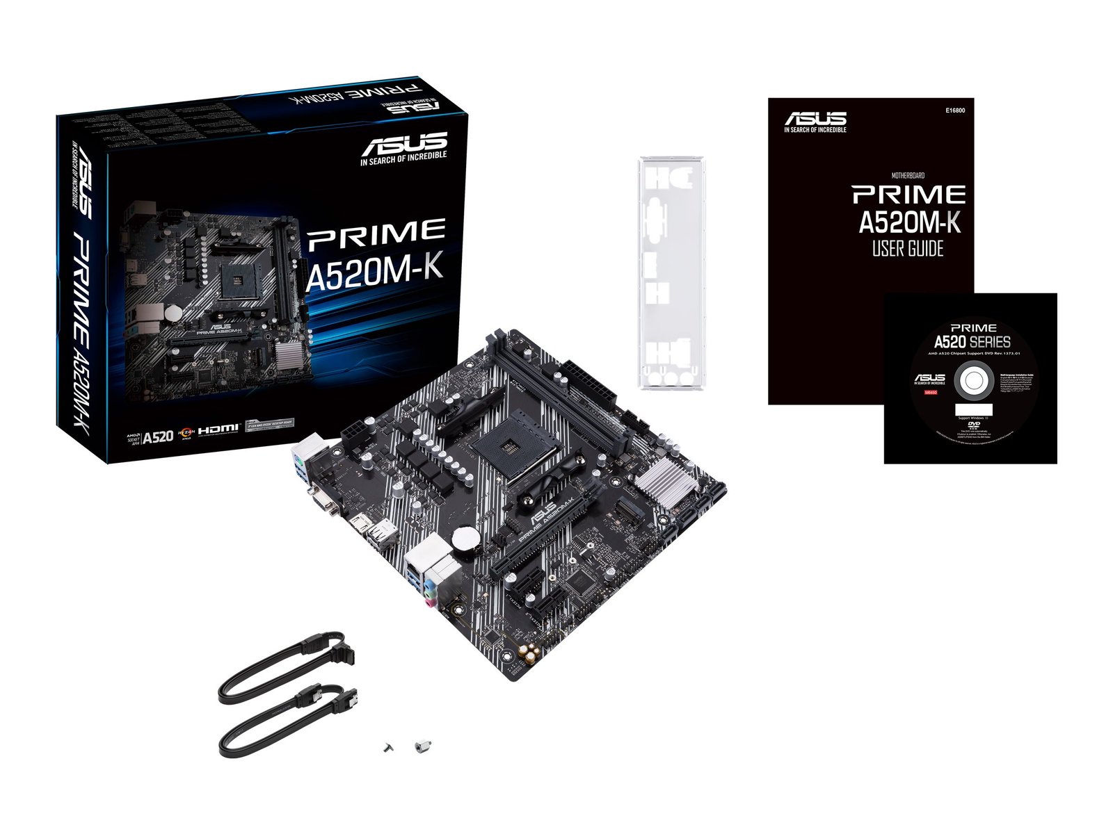 Asus Asus | PRIME A520M-K | Processor family AMD | Processor socket AM4 | DDR4 | Memory slots 2 | Supported hard disk drive interfaces M.2, SATA | Number of SATA connectors 4 | Chipset AMD A | Micro ATX 90MB1500-M0EAY0