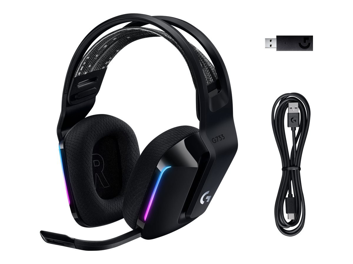 Logitech Logitech | Gaming Headset | G G733 | Wireless | Over-Ear | Noise canceling | Wireless | Black 981-000864