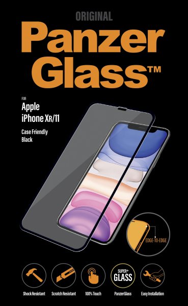 PanzerGlass PanzerGlass Apple iPhone XR/11 Casefriendly,Black | PanzerGlass 2665