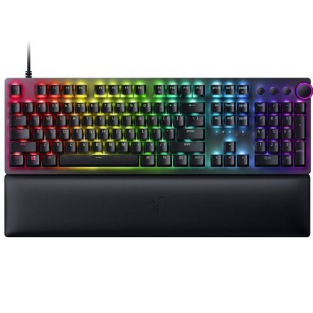 Razer Razer | Huntsman V2 Optical Gaming Keyboard | Gaming keyboard | Wired | RGB LED light | NORD | Black | Numeric keypad | Clicky Purple Switch RZ03-03931200-R3N1