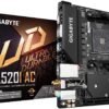 Gigabyte Gigabyte | A520I AC | Processor family AMD | Processor socket AM4 | DDR4 DIMM | Memory slots 2 | Number of SATA connectors 4 | Chipset AMD A | Mini ITX A520I AC