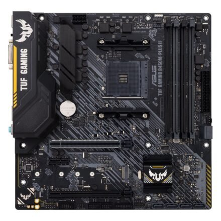 Asus Asus | TUF GAMING B450M-PLUS II | Processor family AMD | Processor socket AM4 | DDR4 | Memory slots 4 | Number of SATA connectors 6 x SATA III | Chipset AMD B | Micro ATX 90MB1620-M0EAY0