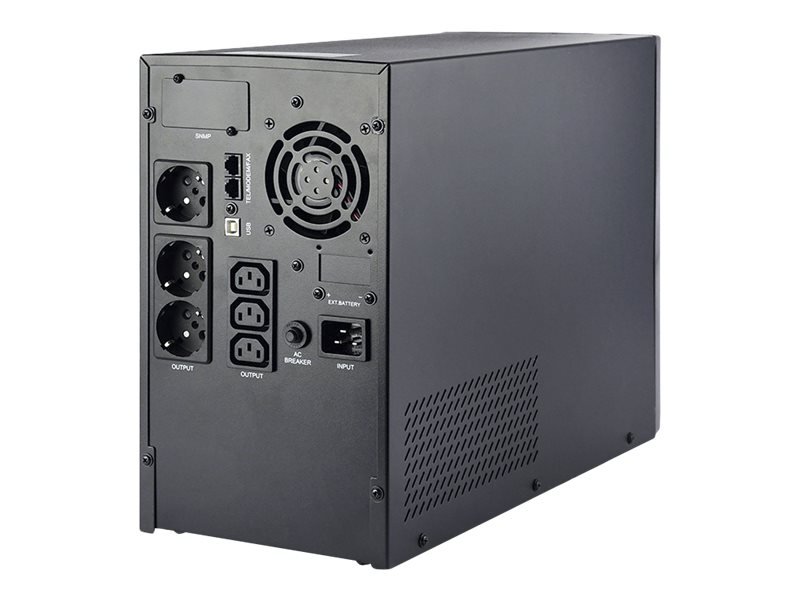 EnerGenie EnerGenie | Pure sine wave UPS with LCD display and USB, 3 x Schuko + 3 x C13 outputs | EG-UPS-PS3000-02 | 3000 VA | 2400 W EG-UPS-PS3000-02