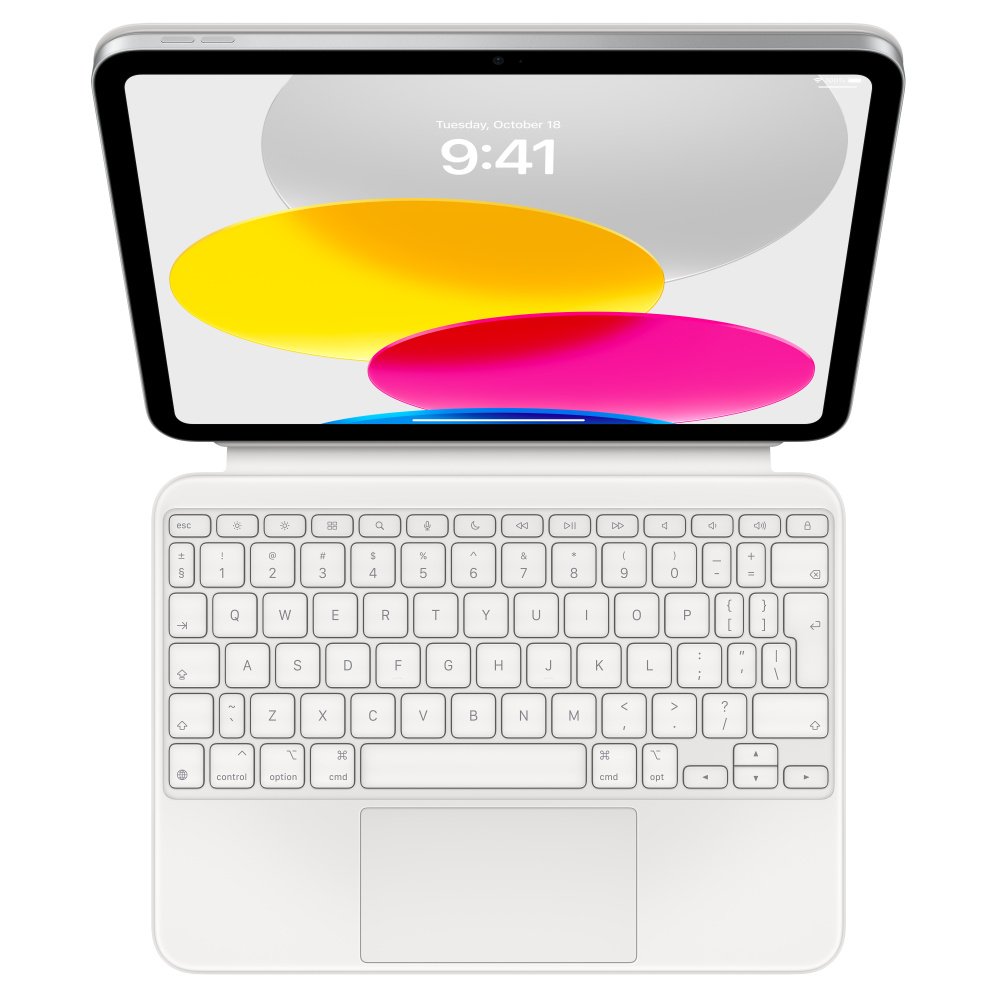 Apple Apple | Magic Keyboard Folio for iPad (10th generation) | White | Compact Keyboard | Wireless | EN MQDP3Z/A