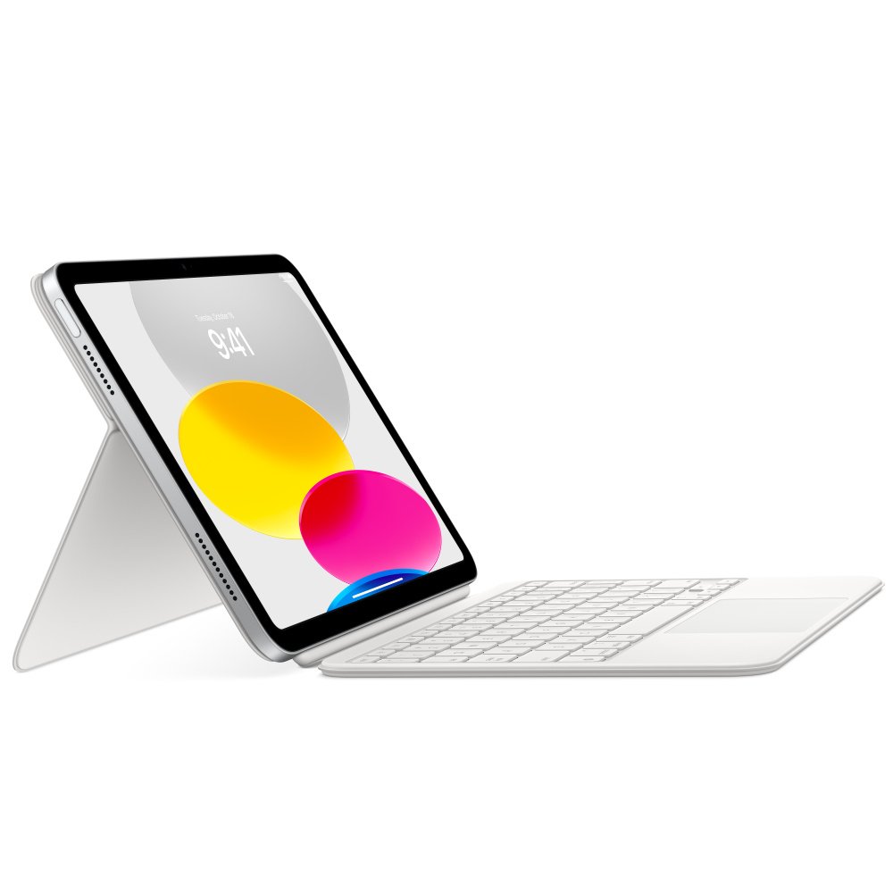 Apple Apple | Magic Keyboard Folio for iPad (10th generation) | White | Compact Keyboard | Wireless | EN MQDP3Z/A