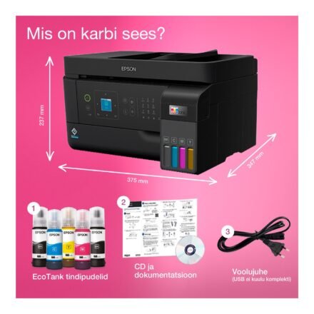 Epson Epson Multifunctional printer | EcoTank L5590 | Inkjet | Colour | Inkjet Multifunctional Printer | A4 | Wi-Fi | Black C11CK57403