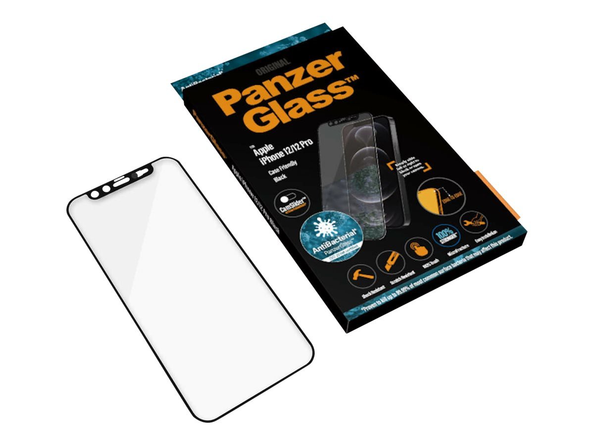 PanzerGlass PanzerGlass | CamSlider AB | Apple | iPhone 12/12 Pro | Tempered glass | Black | Case friendly | Privacy glass 2714
