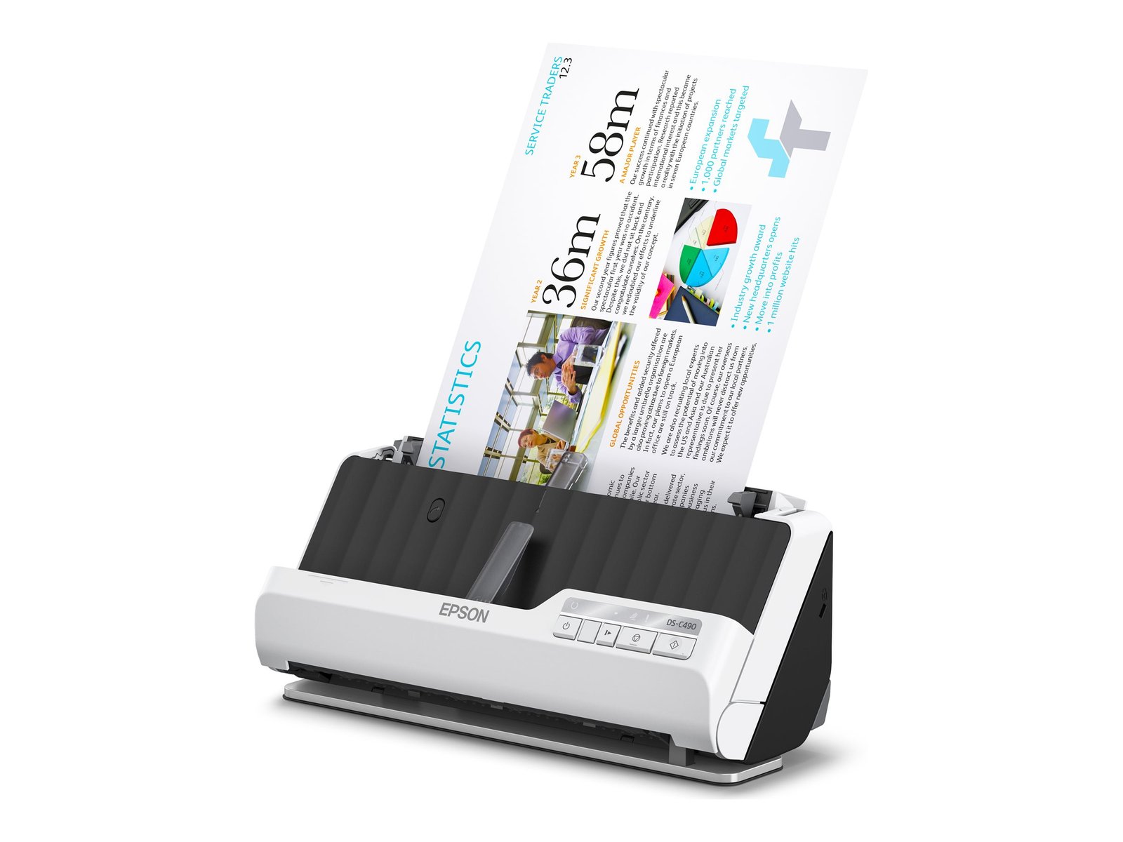 Epson Epson | Premium compact scanner | DS-C490 | Sheetfed | Wired B11B271401