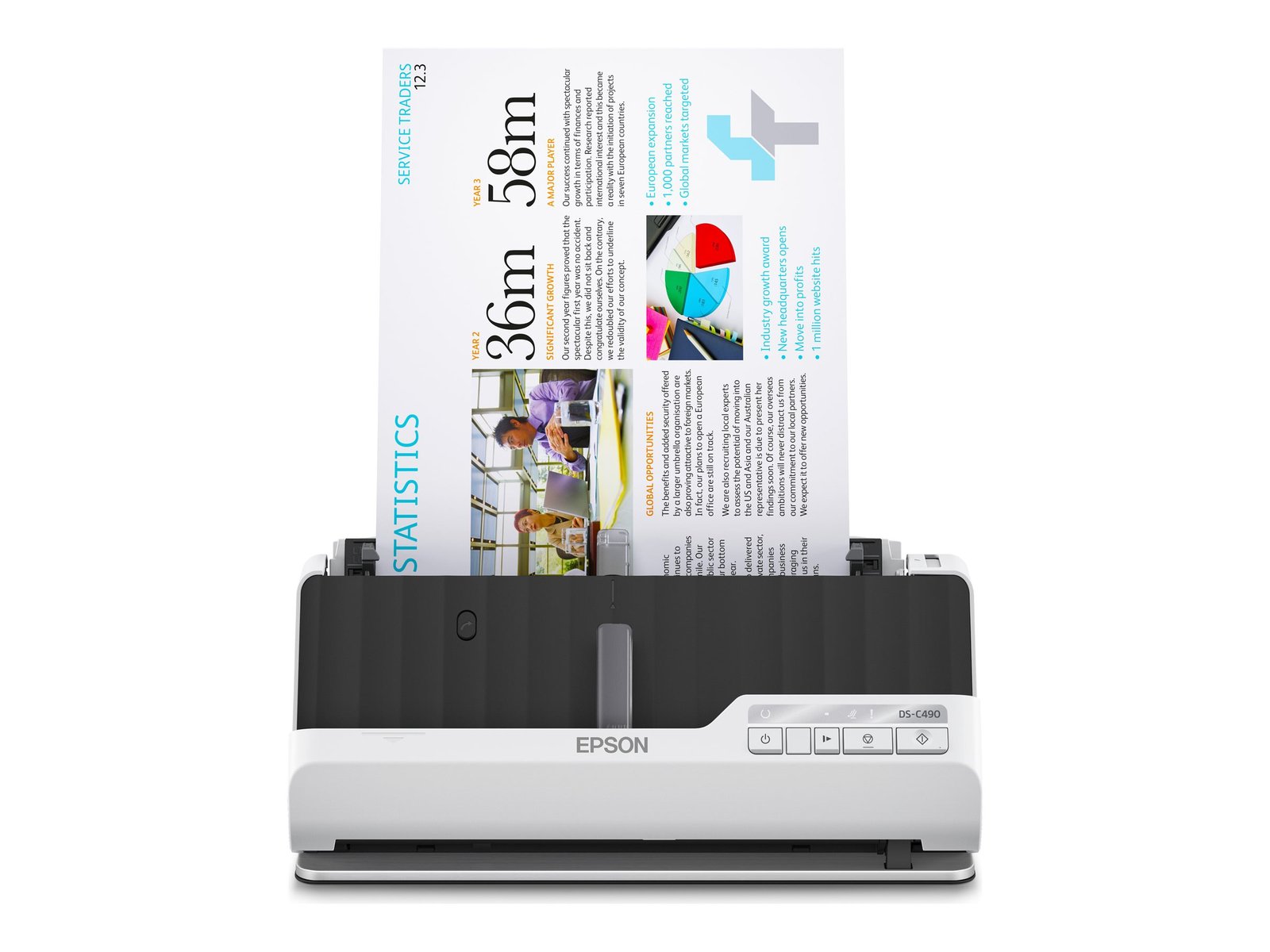 Epson Epson | Premium compact scanner | DS-C490 | Sheetfed | Wired B11B271401