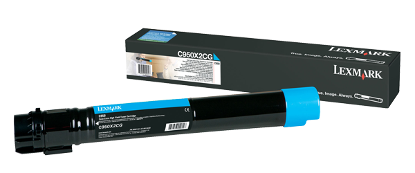 Lexmark Lexmark C950X2CG | C950 Cyan Extra High Yield Toner Cartridge | Cartridge | Cyan C950X2CG