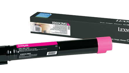 Lexmark Lexmark X950X2MG | X95x Magenta Extra High Yield Toner Cartridge (22K) | Cartridge | Magenta X950X2MG