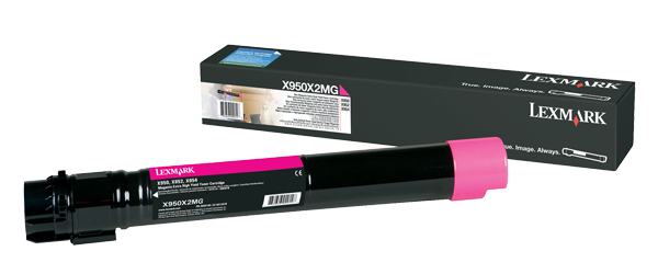 Lexmark Lexmark X950X2MG | X95x Magenta Extra High Yield Toner Cartridge (22K) | Cartridge | Magenta X950X2MG
