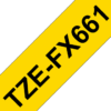 Brother Brother | TZe-FX661 Flexible ID Laminated Tape | Black on Yellow | TZe | 8 m | 3.6 cm TZeFX661