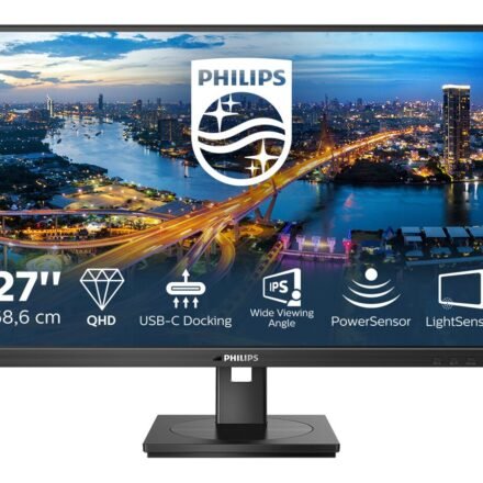 Philips Philips | LCD Monitor with USB-C | 276B1/00 | 27 " | IPS | QHD | 16:9 | 75 Hz | 4 ms | 2560 x 1440 pixels | 300 cd/m² | HDMI ports quantity 2 | Black 276B1/00