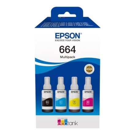 Epson Epson 664 EcoTank 4-colour multipack | Epson C13T66464A | 664 EcoTank 4-colour multipack | Ink tank | Black, yellow, cyan, magenta C13T66464A