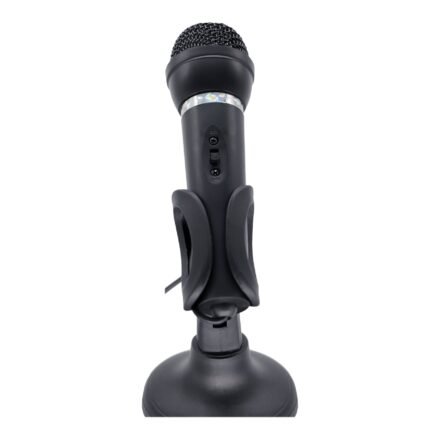 Gembird Gembird | Condenser Microphone with Desk-stand | MIC-D-04 | 3.5 mm jack | Black MIC-D-04